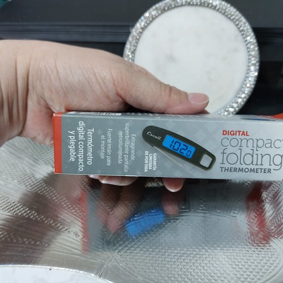 Escali Digital Compact Folding Thermometer Black - Picture 4 of 5